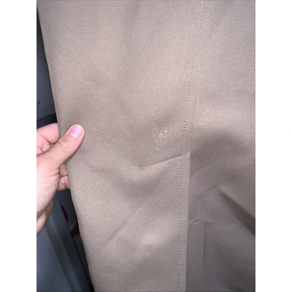Vintage Botany 500 Trench Coat Mens 42 Beige Belted Plaid Lined USA Fur Lining